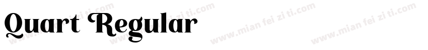 Quart Regular字体转换